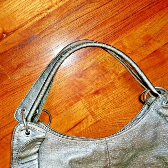 Nine West womens handbag/shoulder bag leather gray - Picture 6 of 6